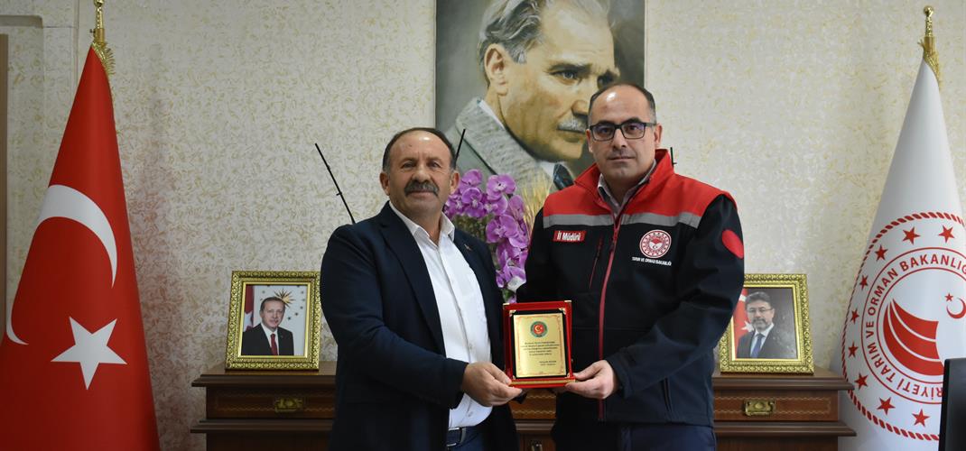 Bayburt Muhtarlar Derneği’nden İl Müdürlüğümüze Teşekkür Ziyareti